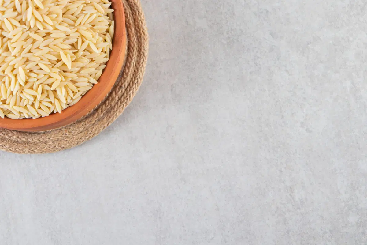 Rice in a clay bowl